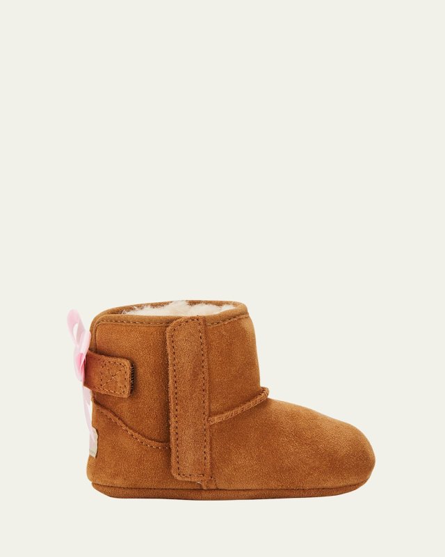Jesse Bow II Suede Bootie, Infant Sizes 0-12 Months